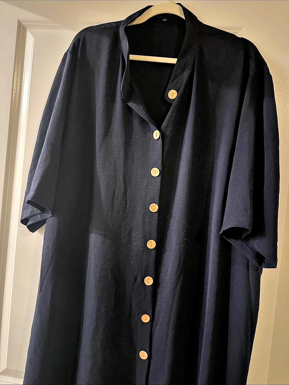 Black Button Front dress